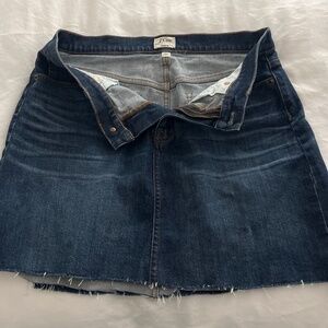 Jcrew jean skirt